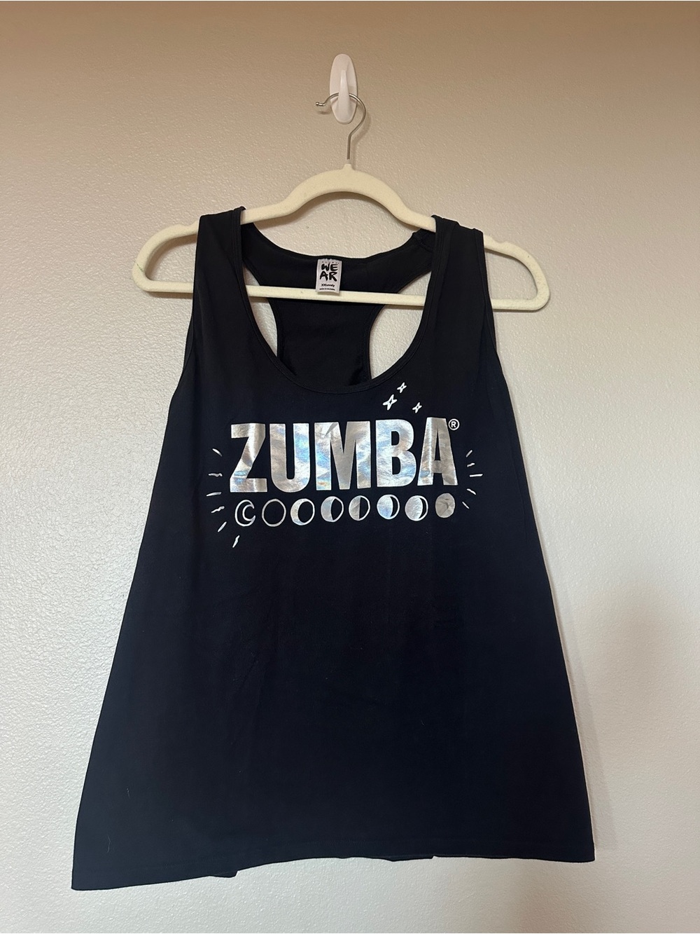 Black Zumba Metallic Holographic Logo Tank